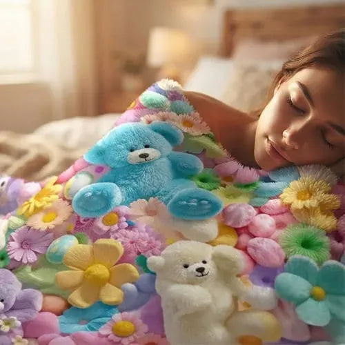 Cloud-Soft 3D Plush Throw