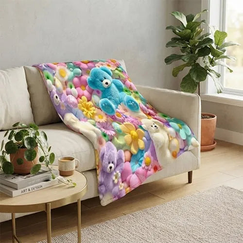 Cloud-Soft 3D Plush Throw
