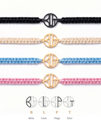 Family Matching Braided Cord Monogram Set
