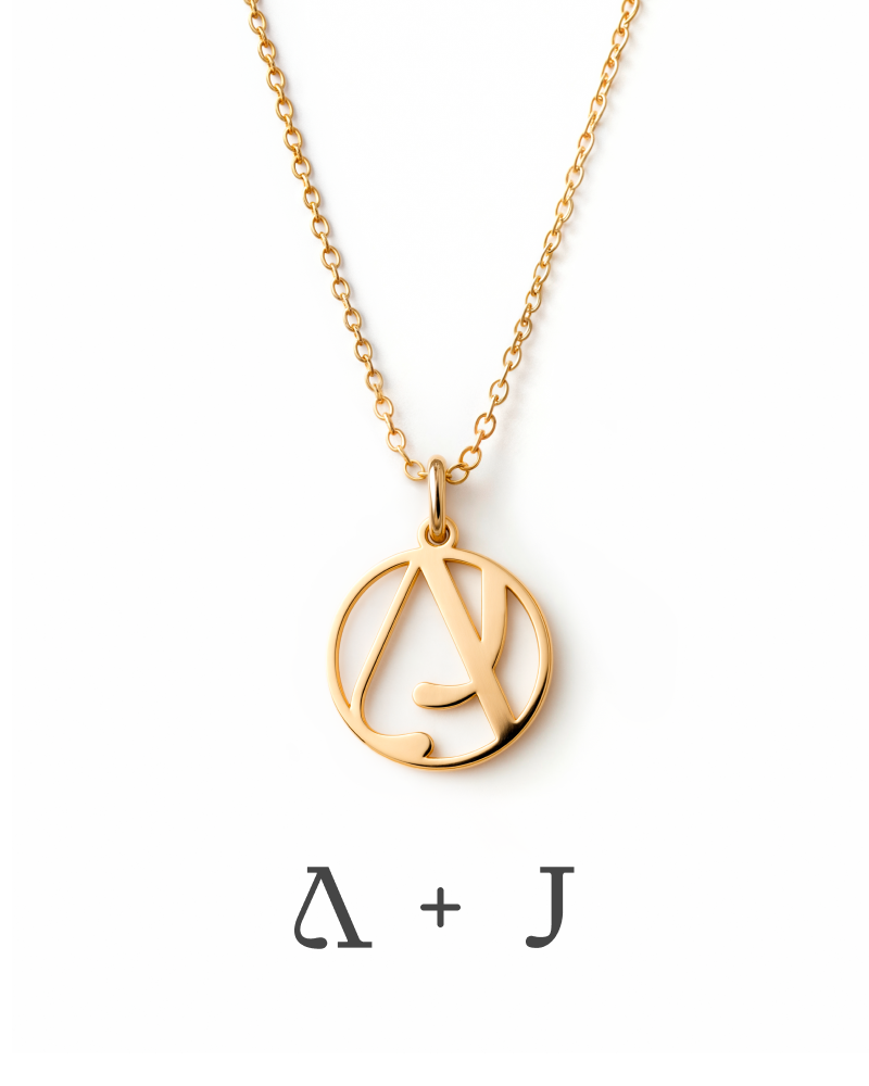 Bespoke Intertwined Initials Necklace