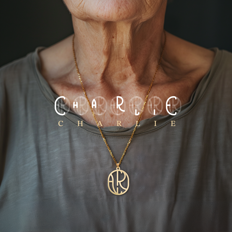 Memorial Monogram Necklace