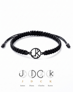 Mens Braided Cord Monogram Bracelet | Re-Order Same Design