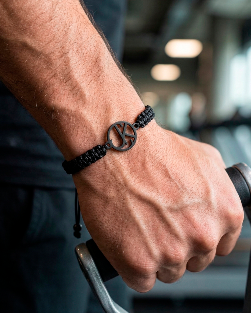 Mens Braided Cord Monogram Bracelet | Re-Order Same Design
