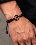 Mens Braided Cord Monogram Bracelet | Re-Order Same Design