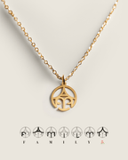 Hidden Monogram Symbol Necklace