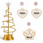 Custom Family & Pet Christmas Tree Light, Family Christmas Decor • In Loving Memory Tree - Personalized LED Tree Lights
