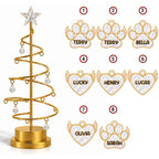 Custom Family & Pet Christmas Tree Light, Family Christmas Decor • In Loving Memory Tree - Personalized LED Tree Lights