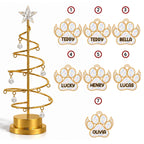 Custom Family & Pet Christmas Tree Light, Family Christmas Decor • In Loving Memory Tree - Personalized LED Tree Lights