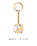Double Zodiac Keychain | Custom Yin & Yang