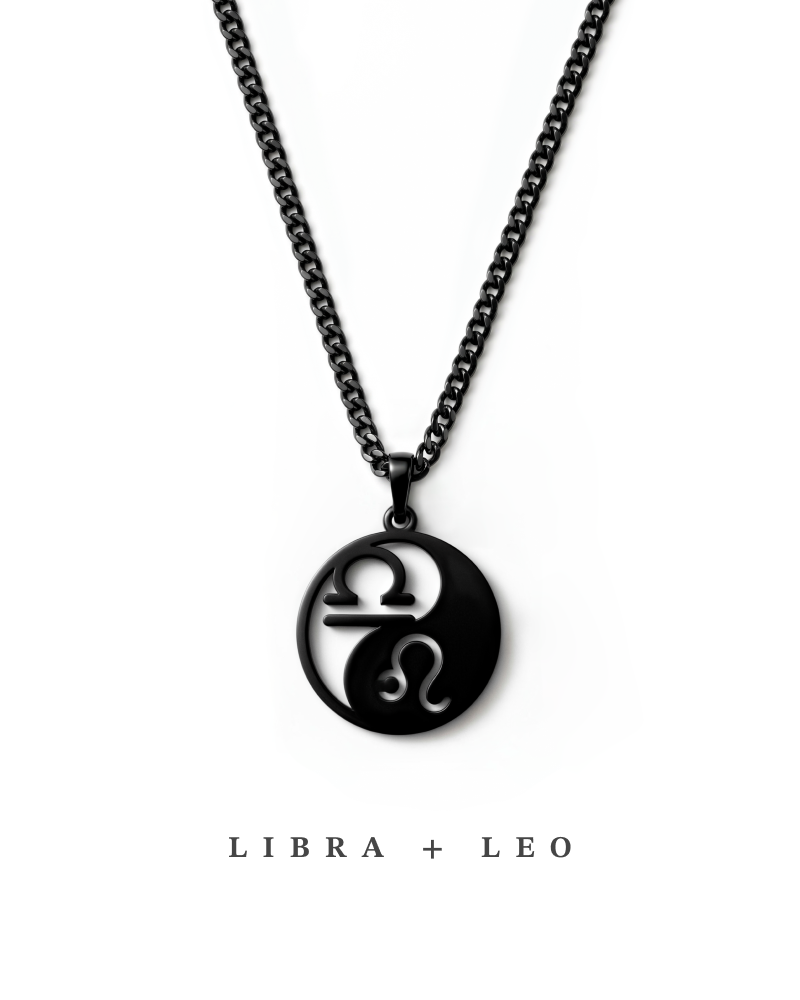 For Him | Double Zodiac Necklace | Custom Yin & Yang