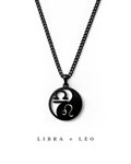 For Him | Double Zodiac Necklace | Custom Yin & Yang