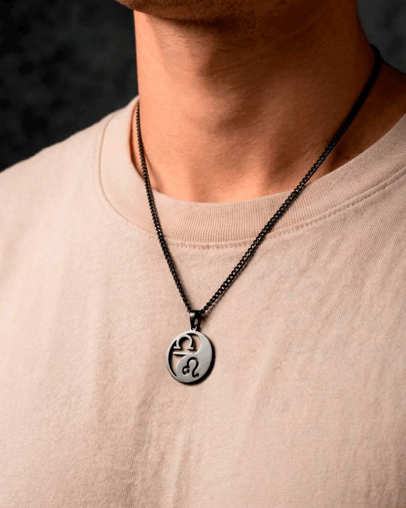 For Him | Double Zodiac Necklace | Custom Yin & Yang