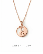 Double Zodiac Necklace | Custom Yin & Yang