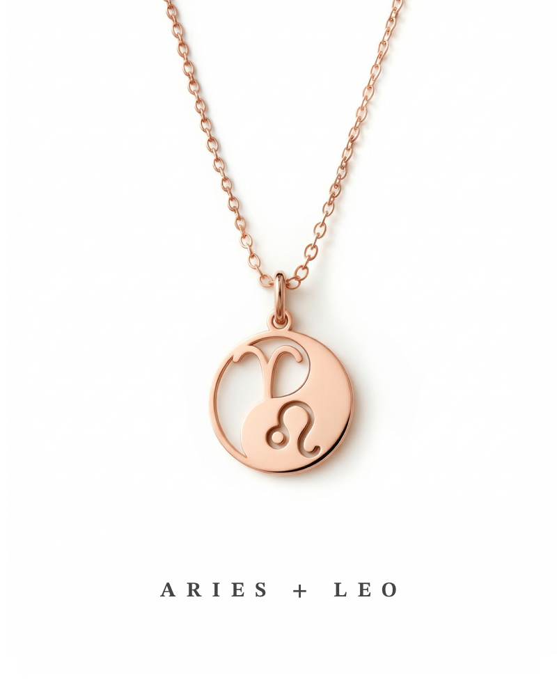 Double Zodiac Necklace | Custom Yin & Yang