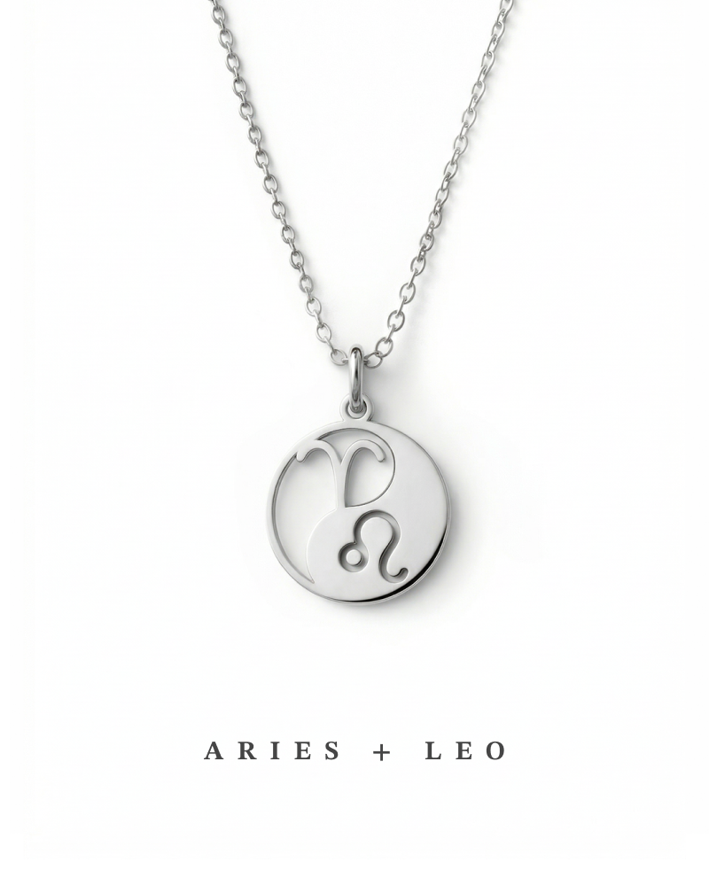 Double Zodiac Necklace | Custom Yin & Yang